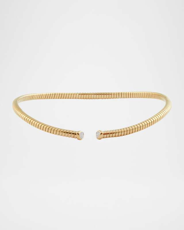 18K Yellow Gold Trisolina Diamond Collar